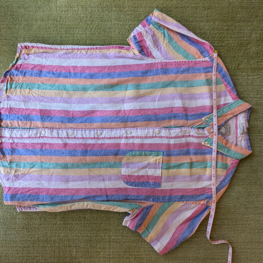 J. Crew Multicolor Striped Shirt